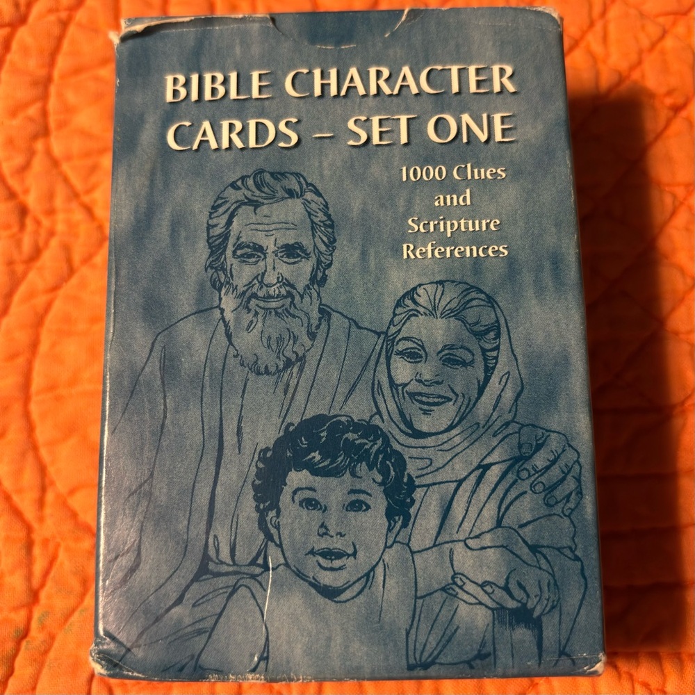 Bible character cards set 1 1,000 clues & scripture references cards religious